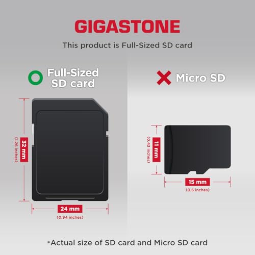 GIGASTONE 128GB SD Card 5Pack Camera Plus UHSI A1 V30 U3 SDXC Memory Card High Speed UHD Video Compatible with Digital Camera with 5 Mini Cases - Image 3