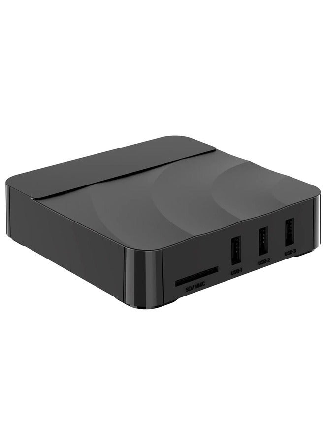 Android Box Q3 ATV Android 14.0 OS 4K Ultra HD Smart TV Box All winner Media Player RAM DDR3 8GB ROM EMMC 128GB ATV Voice Remote, Black - Image 4