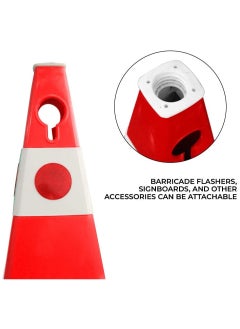 Safety Traffic Cone 620mm – Unbreakable Red Reflective Traffic Cone with Cat-Eyes Lenses, High-Visibility & Parking Cone with Chain & Sign Attaching Sockets - pzsku/ZC8DC94DACCFC3BED3A78Z/45/_/1673507094/2103dd12-f201-436c-b715-99f50e82f805