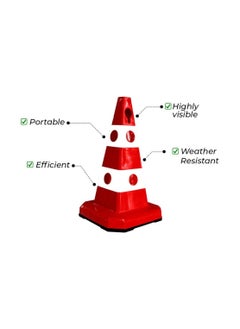 Safety Traffic Cone 620mm – Unbreakable Red Reflective Traffic Cone with Cat-Eyes Lenses, High-Visibility & Parking Cone with Chain & Sign Attaching Sockets - pzsku/ZC8DC94DACCFC3BED3A78Z/45/_/1673507094/bc63059c-1eb3-4581-afe2-b86e98476f1d