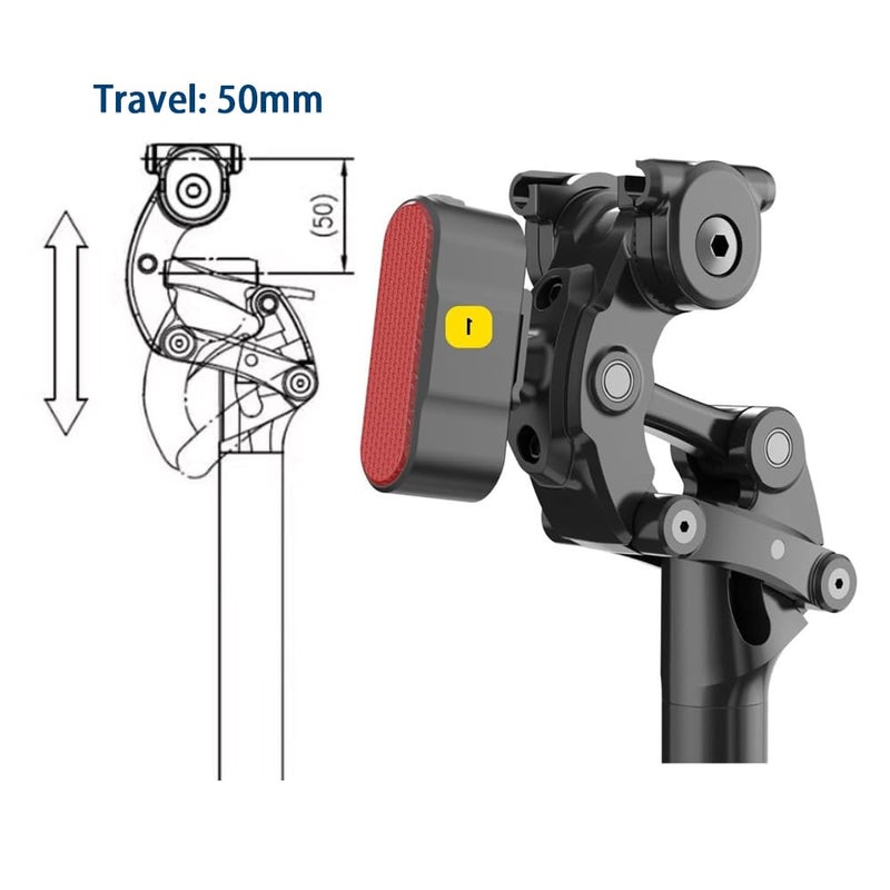 Bibike Safort Suspension Seatpost for eBike 4 Diameters Available (27.2/30.4/30.9/31.6mm) - Image 3