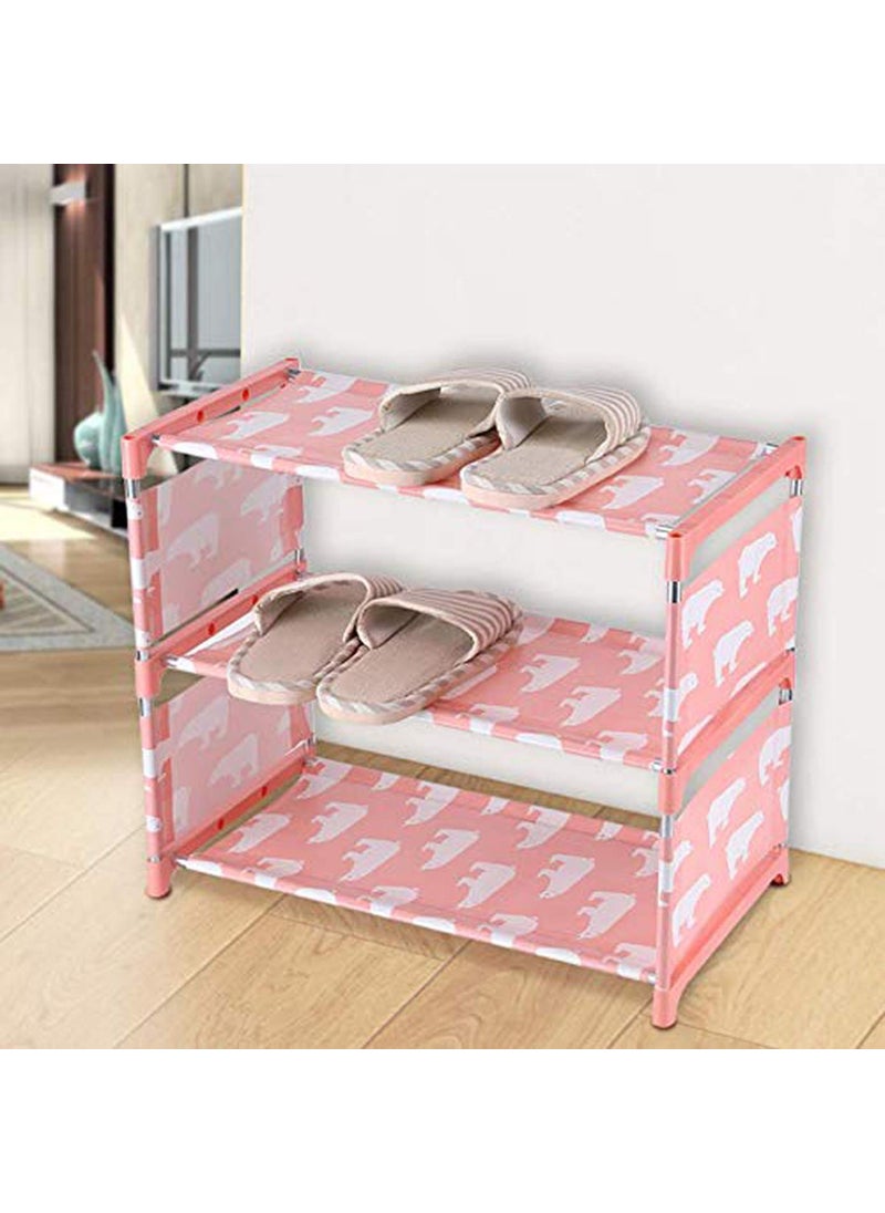 istore iSTORE 3 Layer Home Shoes Rack Stand Wall Bench Rack Shelf Storage Closet Organiser Cabinet for Home Kitchen and Office (1 pcs/Multicolor)  - Image 1