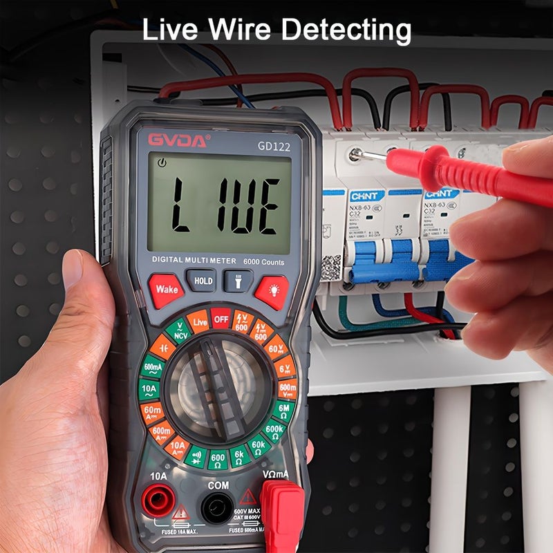 GVDA GD122 Digital Multimeter with Backlight for Voltage Current Resistance Diode Testing Universal Maintenance Meter - Image 4
