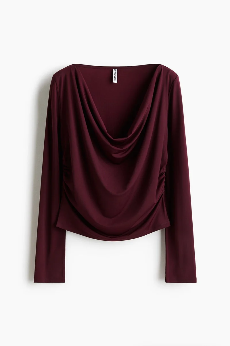 H&M Draped jersey top