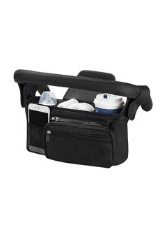 Universal Stroller Organizer With Insulated Cup Holder Detachable Phone Bag And Shoulder Strap Bob Umbrella And Pet