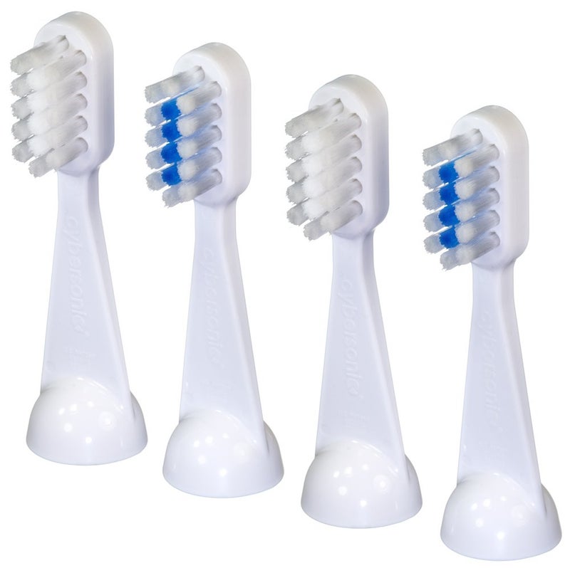 Cybersonic Traditional Replacement Brush Heads, 4 Pack, Compatible With All Cybersonic Electric Toothbrushes - Image 5