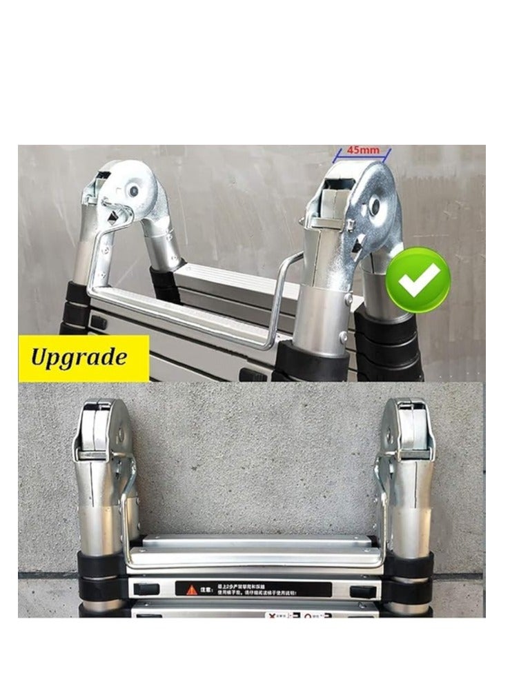 Outdoor Ladder,Ladders，Telescopic Ladder,Multi-Purpose Aluminium A-Frame Telescoping Extendable Ladders with Wheel, 330Lb Load Capacity,3.6M+3.6M=7.2M(23.6Ft),3.6M+3.6M=7.2M(23.6Ft) needed  - Image 5