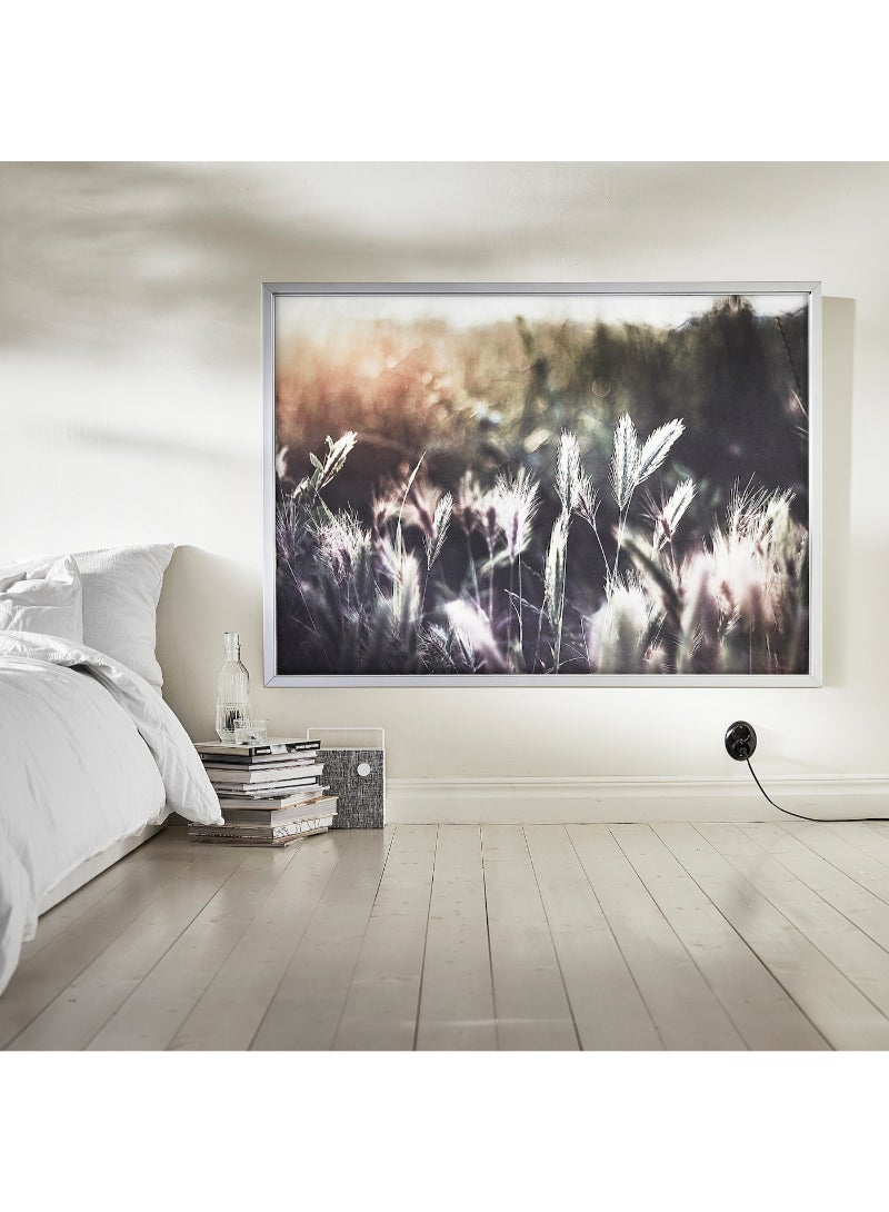 IKEA FRAKTA Picture with frame - glowing sunset/aluminium-colour - 140x100 cm - Image 2