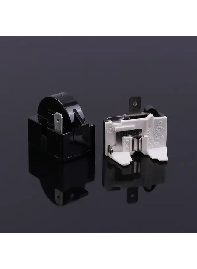 2Pcs QP2 4 7 PTC Starter Relay And 6750C 0005P Overload Protector For Refrigerator Repair - Image 1