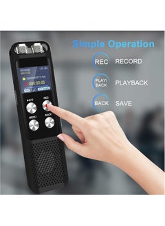 Boyi 2024 Upgraded 8+64GB Digital Voice Recorder: Voice Activated Recorders with Playback, Audio Recording Device for Lectures Meetings,  Dictaphone Sound Portable Tape Recorder with Password, MP3 Player  - Image 5