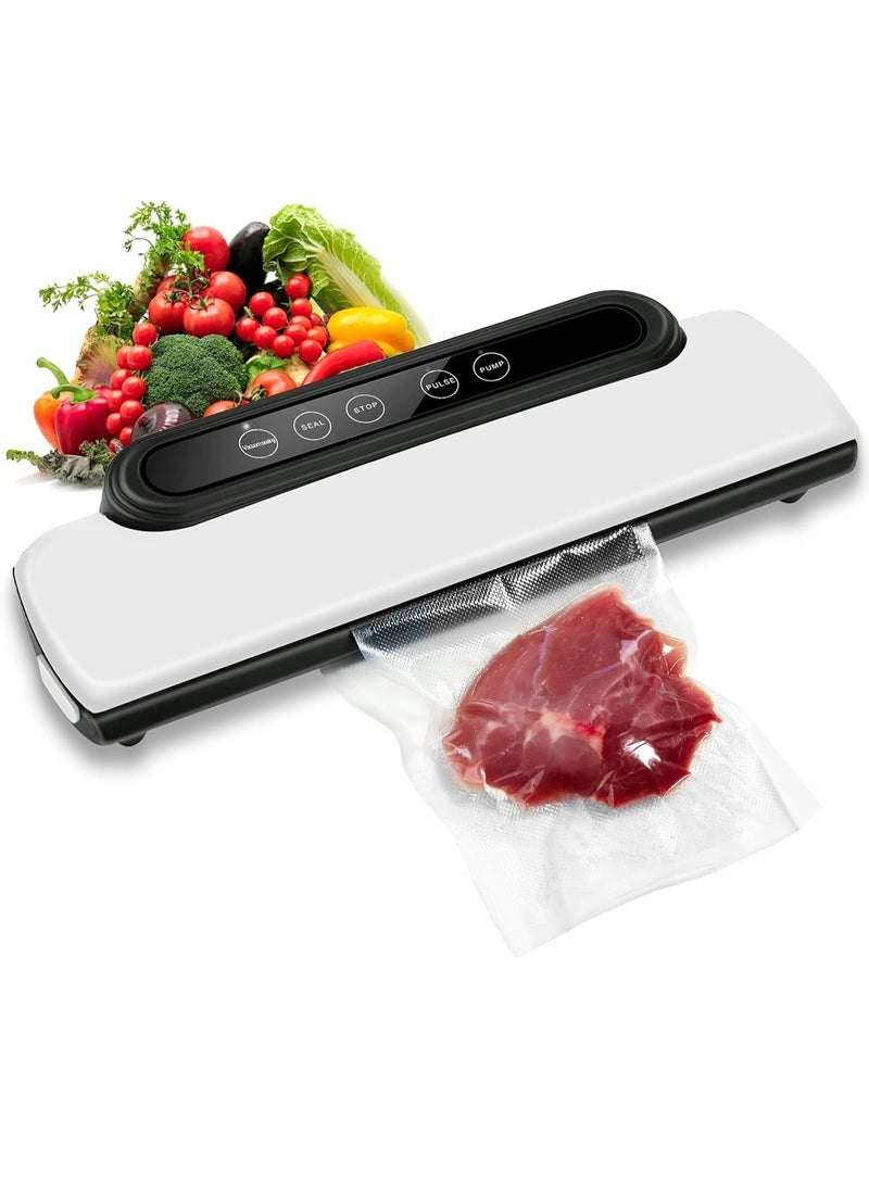إيونتو آلة تغليف الطعام بالتفريغ - جهاز حفظ طعام أوتوماتيكي 5 في 1 مع وضعي تجفيف ورطوبة، تصميم سهل التنظيف لتخزين اللحوم والخضروات والمطبخ المنزلي - Image 1