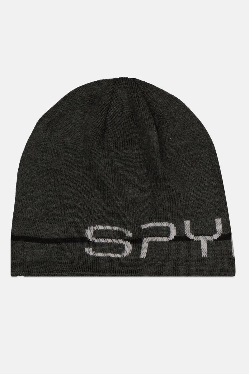 Spyder Men Brand Logo Beanie Hat, Grey 