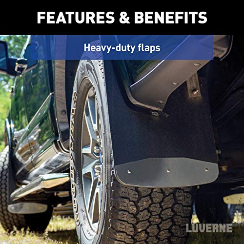 LUVERNE 250932 Front 12-Inch x 23-Inch Textured Rubber Mud Guards, Select Dodge, Ram 1500, 2500, 3500, 4500, 5500 , Black - Image 5