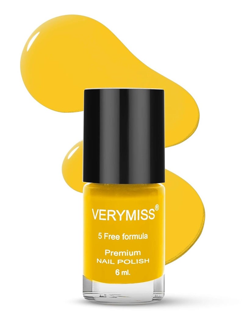 VERYMISS Premium Non Uv Gel Finish Nail Polish 6 Ml 217 Yellow Willow - Image 1