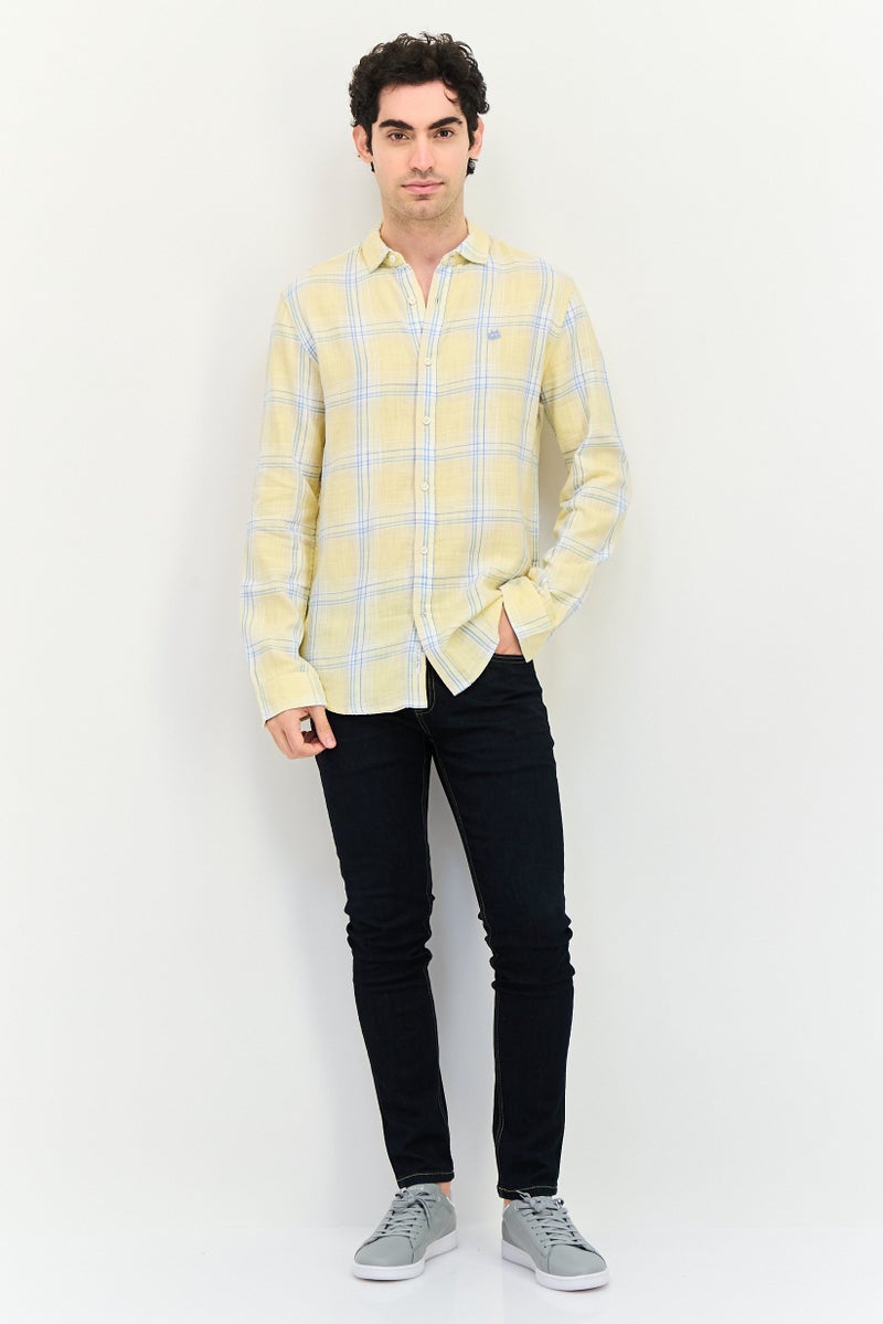 JACK & JONES Men Regular Fit Plaid Long Sleeve Casual Shirt, Multicolor - Image 3