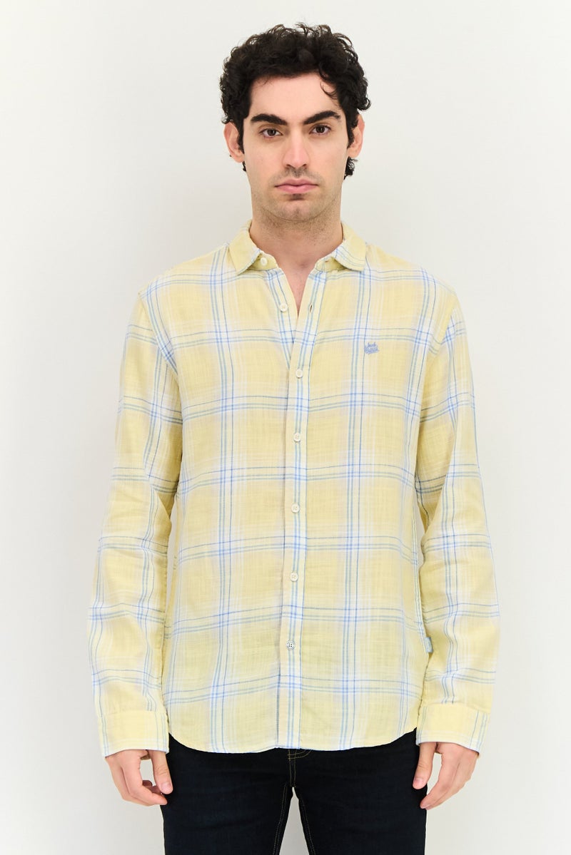 JACK & JONES Men Regular Fit Plaid Long Sleeve Casual Shirt, Multicolor - Image 1