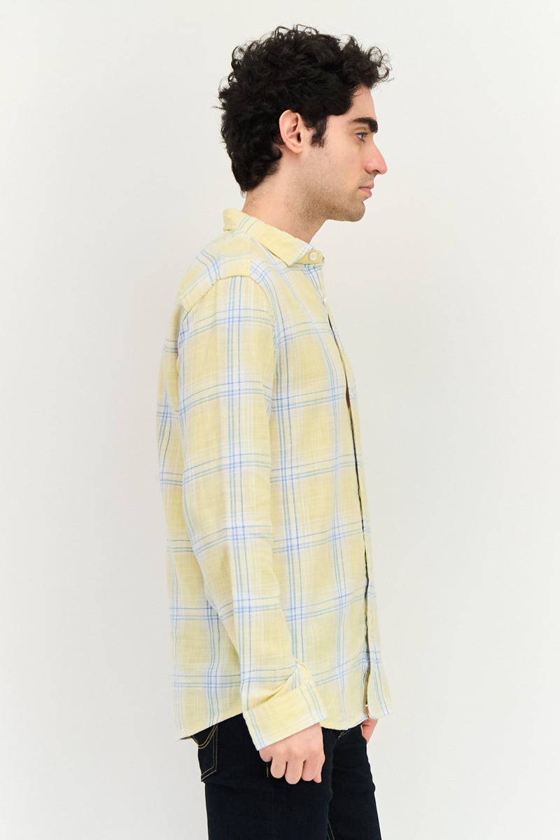 JACK & JONES Men Regular Fit Plaid Long Sleeve Casual Shirt, Multicolor - Image 4