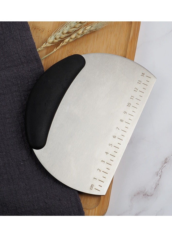 Generic Spot stainless steel flour scraper cake spatula with scale cutting spatula rice roll spatula  - Image 1