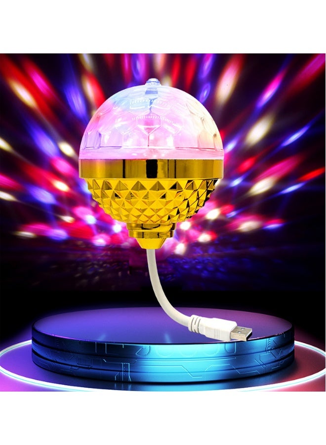 Colorful ambient lights, colorful spinning magic ball lights, USB disco light bulbs, lights for home/car/dance/bar/wedding performances/clubs - Image 1