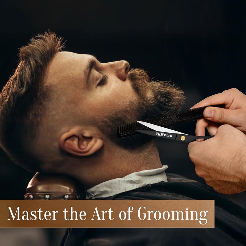 FACON Facón Hair Cutting Scissors - Professional Hair Scissors 6.5 Inch Razor Edge Barber Shears Salon Hair Cutting Shears - Japanese Stainless Steel - Precision Cutting Premium Shears for Men, Women & Kids - Image 4