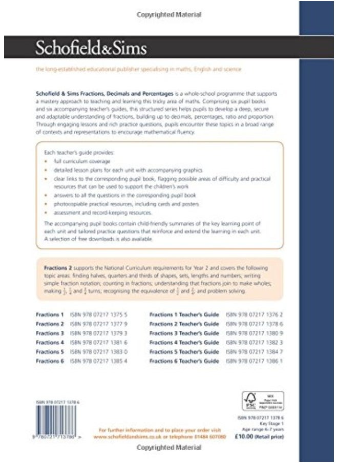 Fractions, Decimals and Percentages Book 2 Teacher  - Image 2