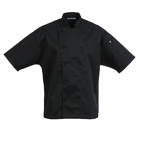 Chef Works Unisex Palermo Executive Chef Coat, Black, XX-Large - Image 2