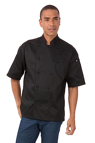 Chef Works Unisex Palermo Executive Chef Coat, Black, XX-Large - Image 5