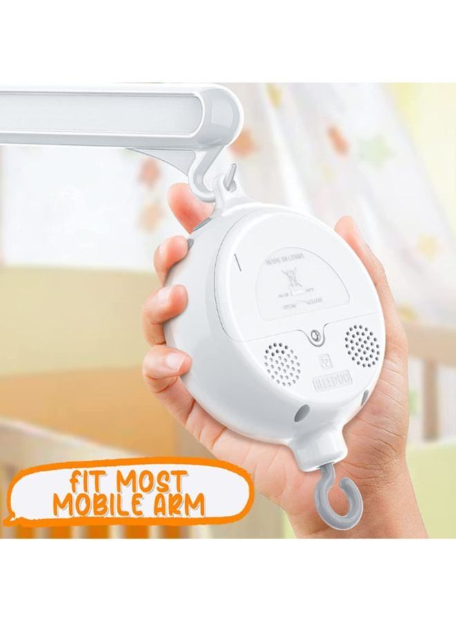 Baby Crib Bed  Mobile Musical Box - Mobile Rotary Music Box - Music Box with Rotating Hook -Crib Mobile Motor Battery Operated Plays 35 Tunes Crib Toys Attachments (Without Arm) - Image 2