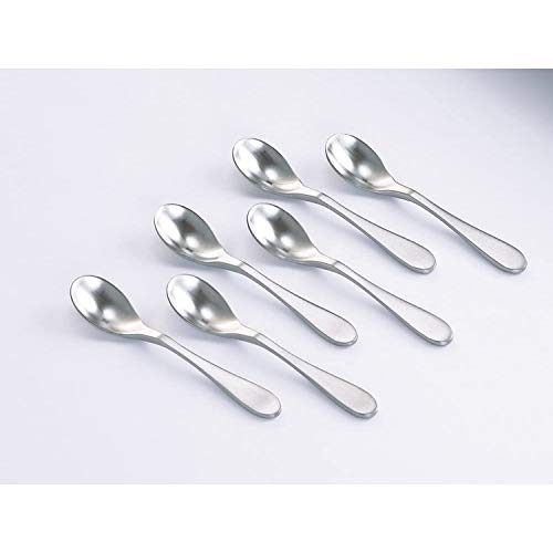 Knork Stainless Steel Demitasse Spoon (Set of 6), Matte Silver, Tiny Coffee-Appetizer Specialty Spoons, Specialty Demitasse - Image 3