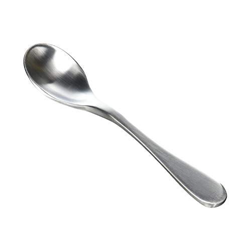 Knork Stainless Steel Demitasse Spoon (Set of 6), Matte Silver, Tiny Coffee-Appetizer Specialty Spoons, Specialty Demitasse - Image 1
