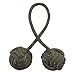 LXQQFUN Fidget Beads Skill Toys Fidget Toys Parachute Cord and Steel Beads Handmade Fidget Beads Beginners Worry Beads Portable EDC Leisure Toys Grey Brown - Image 3