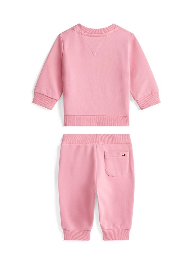 تومي هيلفيغر طقم ملابس أطفال برسومات ورقبة دائرية وسروال رياضي - Image 2