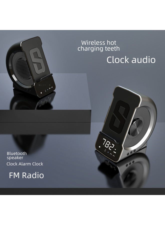 SHABA New Private Model Bluetooth Speaker Three-in-one Creative Wireless Clock Alarm Clock Bluetooth Stereo - Image 3