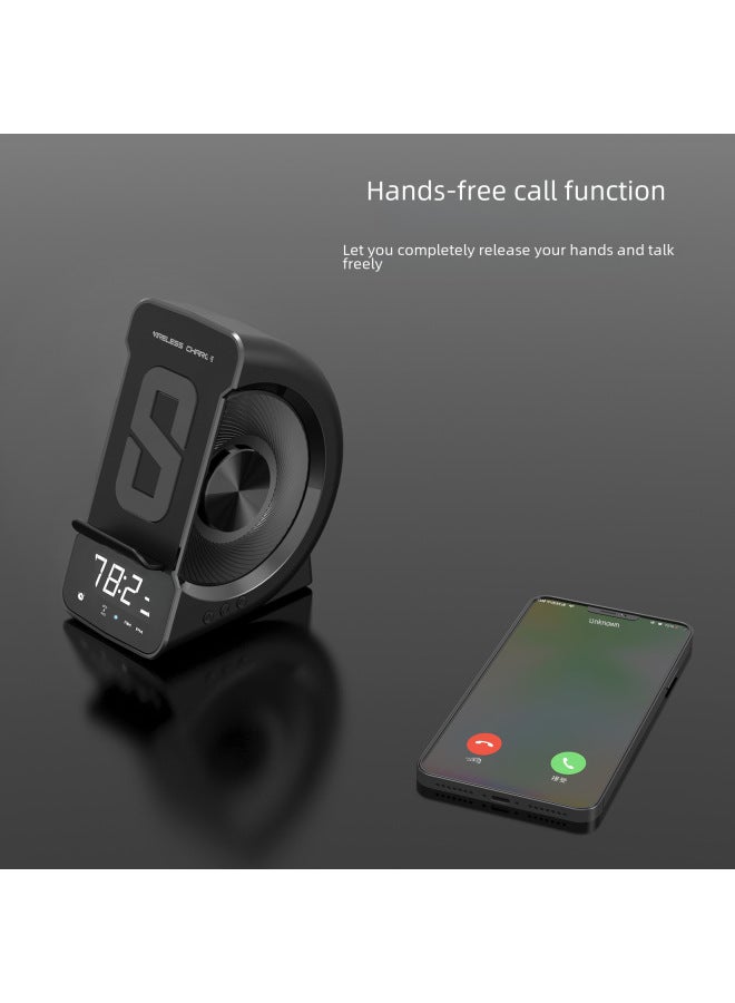 SHABA New Private Model Bluetooth Speaker Three-in-one Creative Wireless Clock Alarm Clock Bluetooth Stereo - Image 2