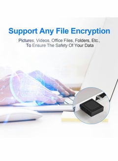 Excefore USB Fingerprint Reader 360° Touch Speedy Matching Multi Biometric Windows Security Key for Win 7 8 10 Windows Hello PC & Laptop  - Image 2