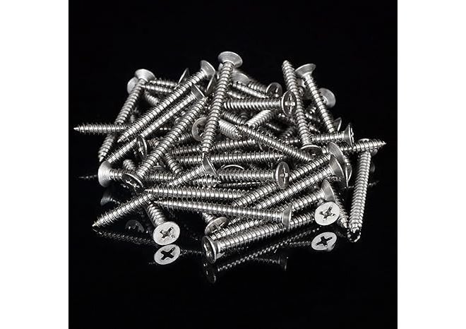 TheMujtaba Stainless Steel 304 Phillips Star Head Screws for Fixing Wood, Plywood, Paster Boards Solid Stainless (Pack of 100) (2 Inch) - Image 3