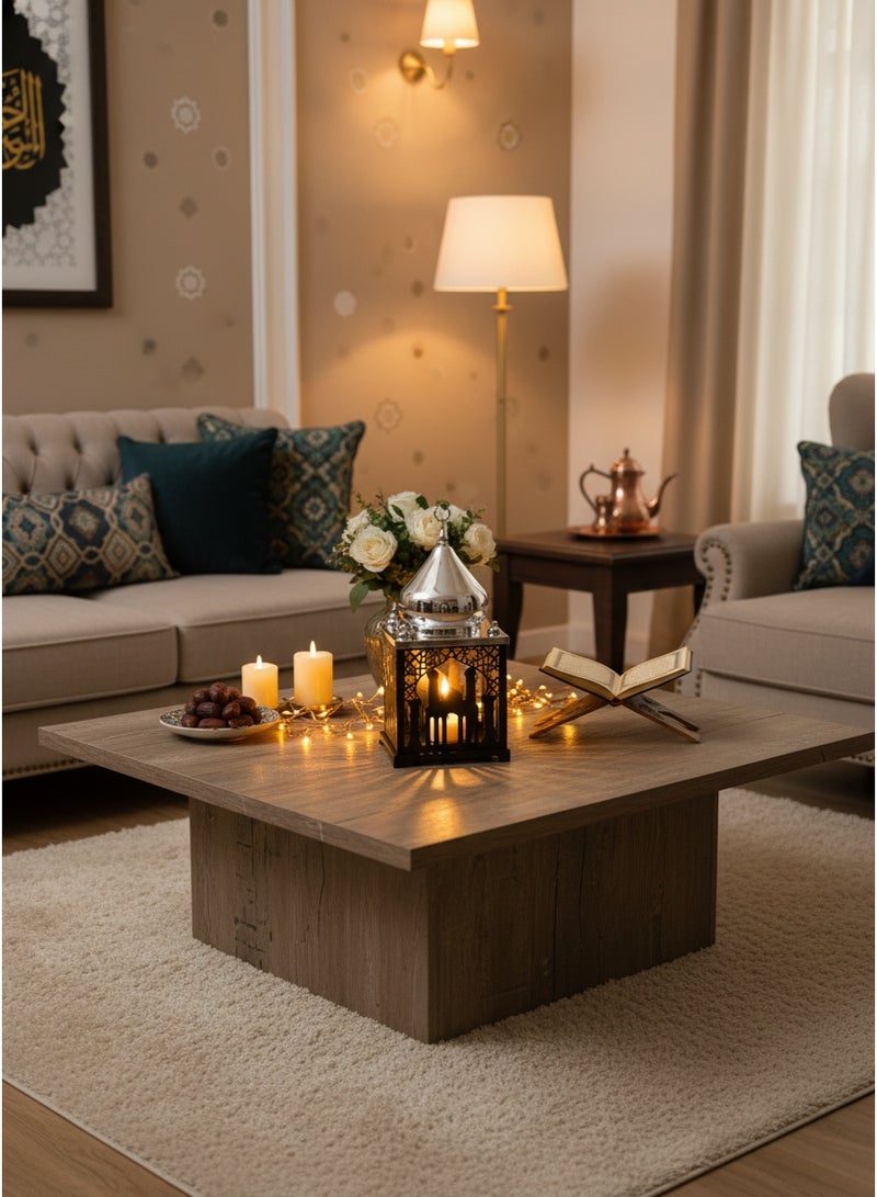 Living Black Islamic Ramadan Lantern with Silver Incense Burner - Image 2