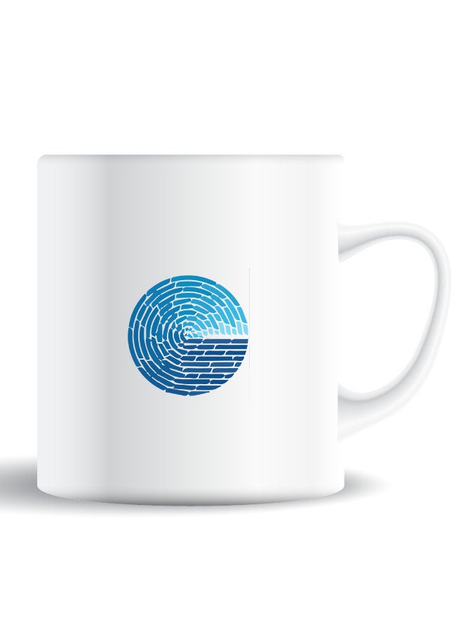 Theodor Premium Quality Two Sided Printed Coffee Mug Tea Cup Ocean Waves For Home Office, Kids Men Women - Image 1