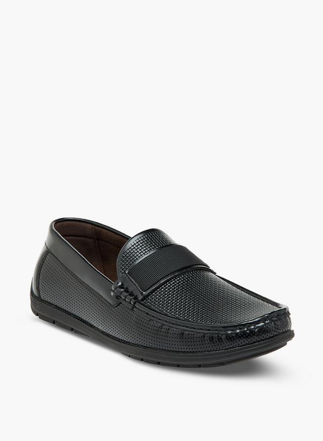 LBL by Shoexpress Men's Textured Slip-On Loafers - Image 1