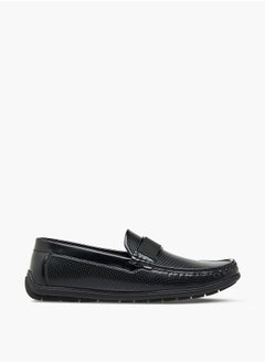 LBL by Shoexpress Men's Textured Slip-On Loafers  - Image 1