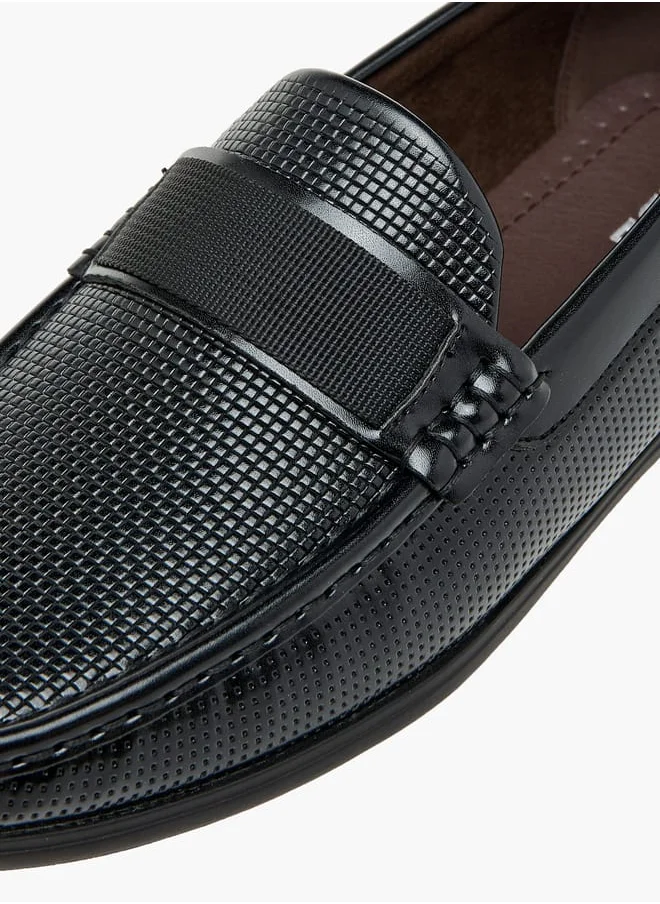 LBL by Shoexpress Men's Textured Slip-On Loafers
