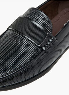 LBL by Shoexpress Men's Textured Slip-On Loafers  - Image 4