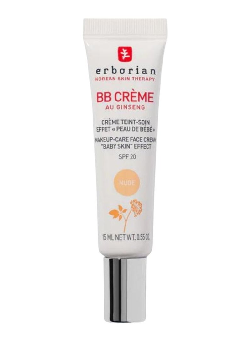 Erborian BB Cream Au Ginseng SPF20 Nude 15ml - Image 1