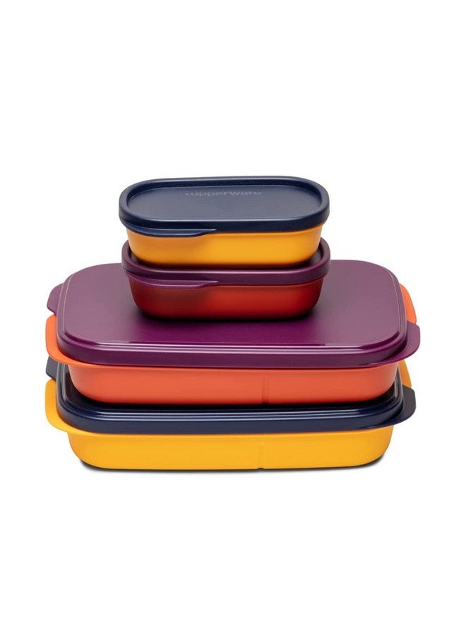 Tupperware توبيروير. صندوق غداء سائل محكم الإغلاق 590 مل 2 قطعة (متعدد الألوان) - Image 1