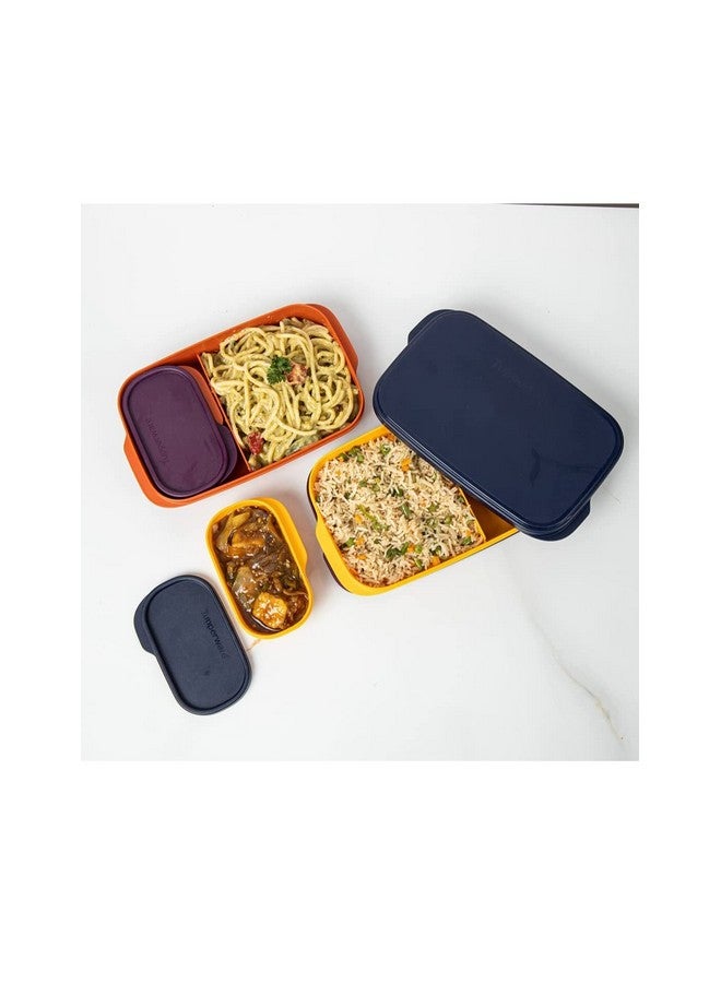 Tupperware توبيروير. صندوق غداء سائل محكم الإغلاق 590 مل 2 قطعة (متعدد الألوان) - Image 3