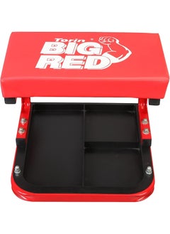 BIG RED Torin Rolling Creeper Garage Shop Seat Padded Mechanic Stool with Tool Tray Storage  - Image 2