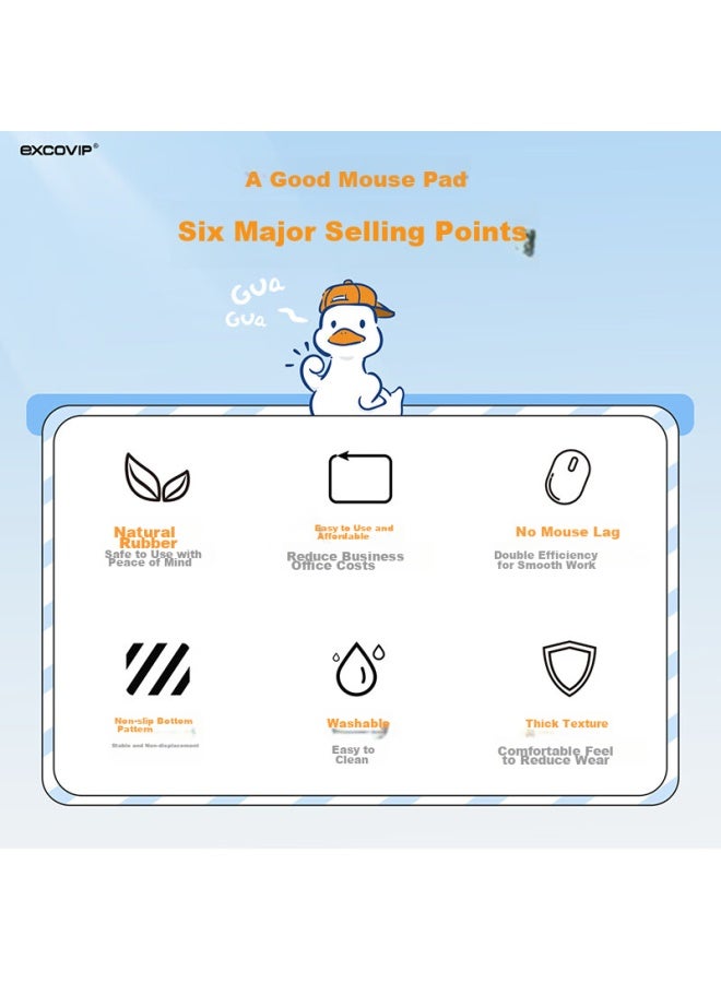 Exco Effortful Thin Anime Cute Mouse Pad, Small Size, Desktop Computer Gaming Laptop Keyboard, Large Cartoon Office, Soft Portable Washable For Girls 9441 - Image 2
