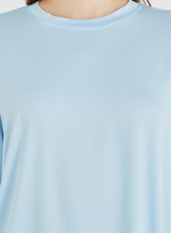 Take Two Solid Oversized Round Neck T-Shirt - Image 3