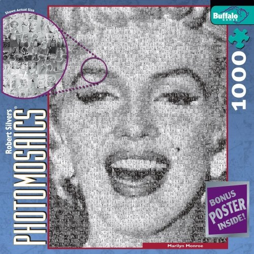 Buffalo Games Marilyn Monroe Photomosaic 1000 Piece Puzzle BUF 529 - Image 1