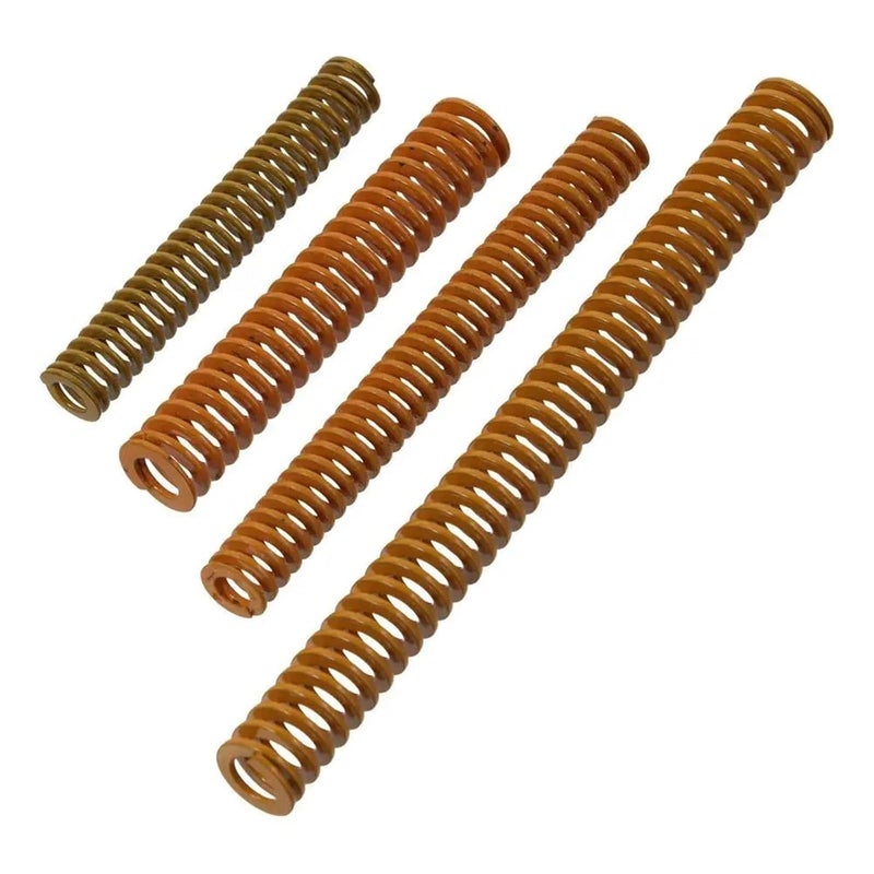 زنبرك القالب 8 قطع قطر خارجي 8/10 مم زنبرك قالب للطابعة ثلاثية الأبعاد أصفر حمل خفيف زنبركات ضغط حلزونية ختم تسوية (8x70 مم) - Image 1